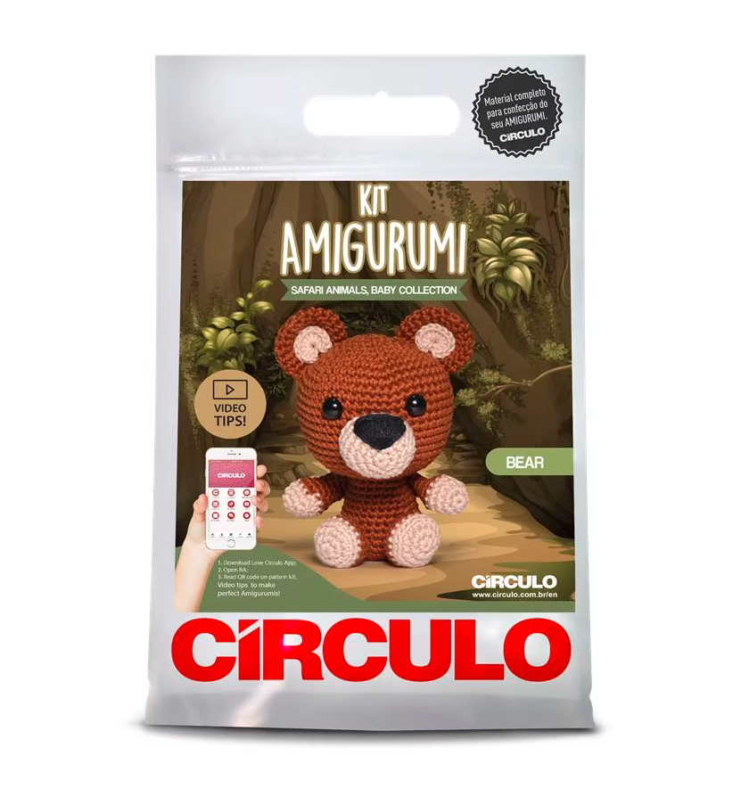 Safari eläimet -amigurumipakkaus