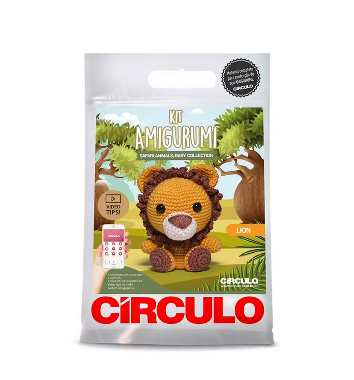 Safari eläimet -amigurumipakkaus