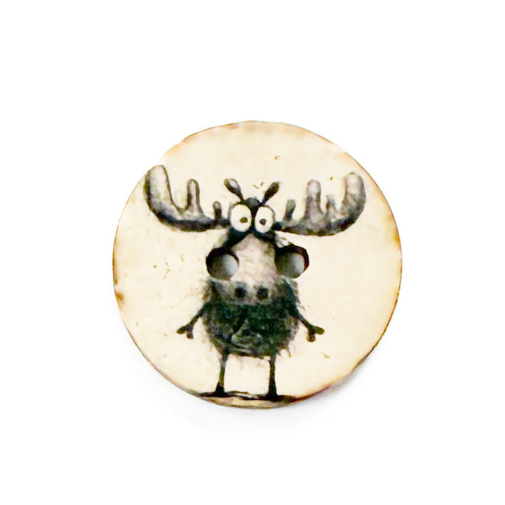 Pyöreä kookosnappi, eläinhahmot