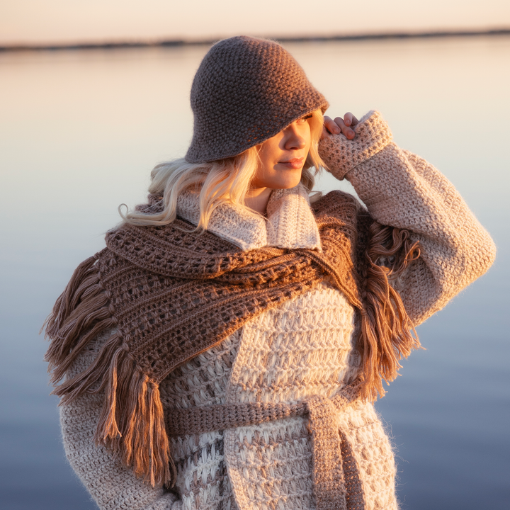 Jalo virkattu huivi (PDF-ohje)