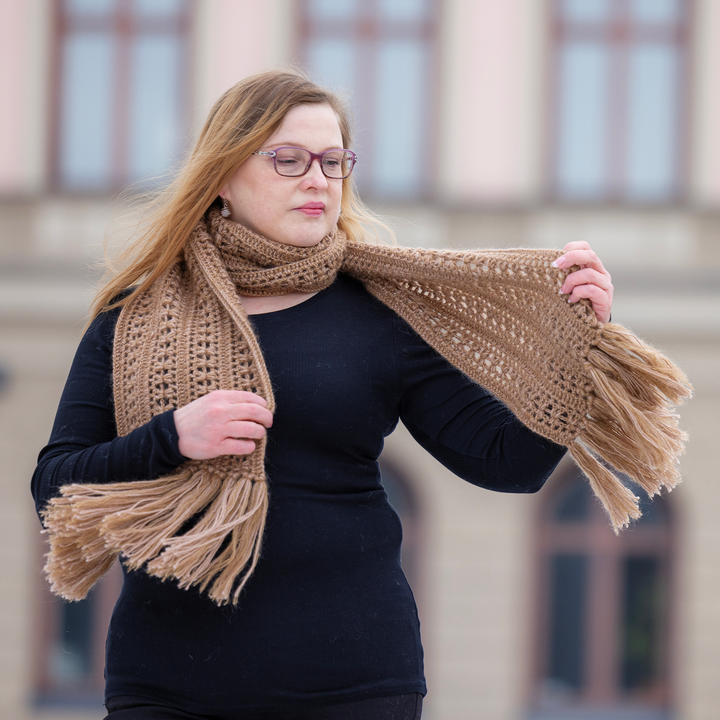 Jalo virkattu huivi (PDF-ohje)