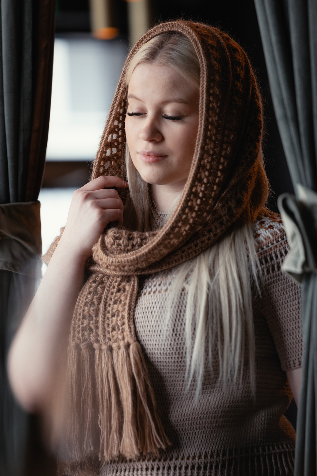 Jalo virkattu huivi (PDF-ohje)